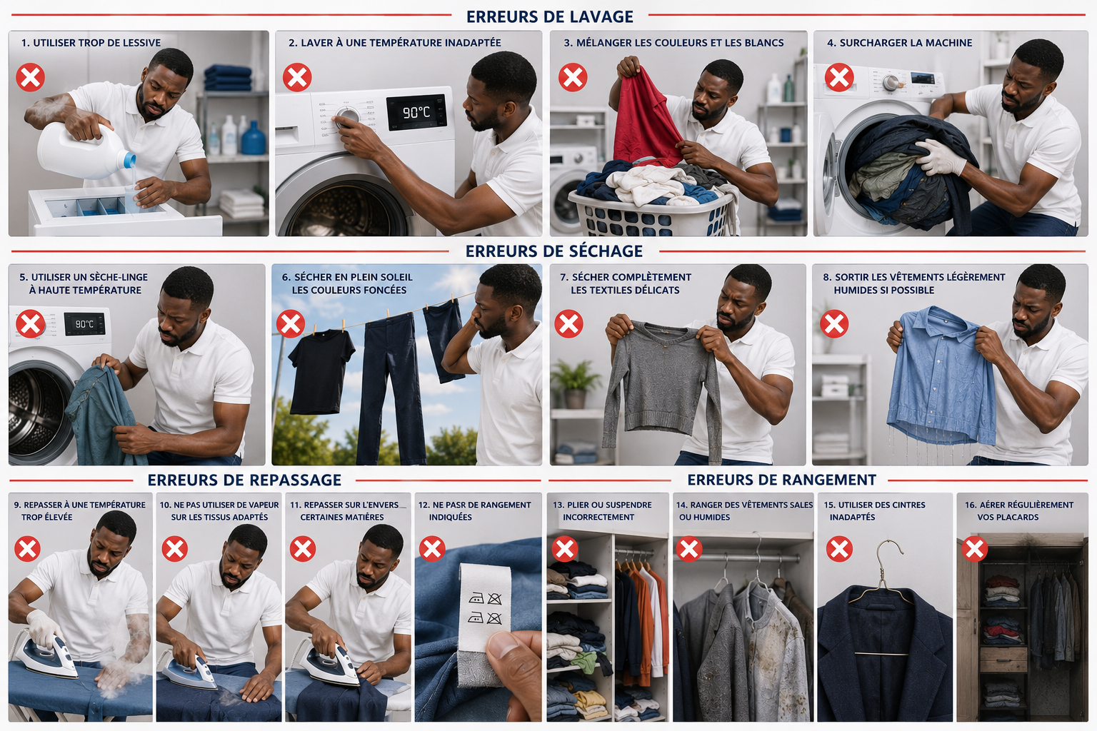 Les erreurs qui abîment vos vêtements